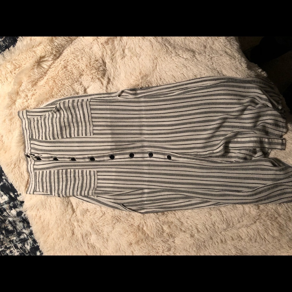 Striped maxi skirt